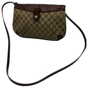 Authentic Vintage Gucci GG supreme sherry line crossbody bag